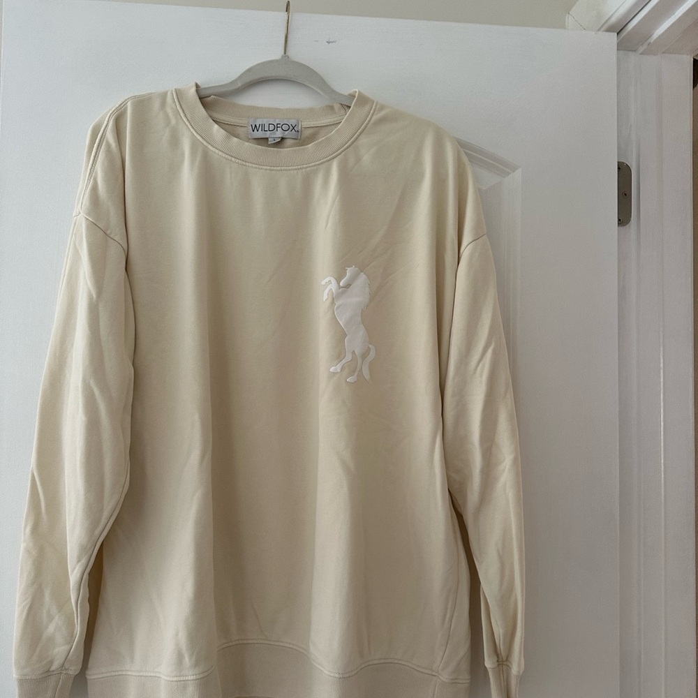 Wildfox Cream Sweateshirt size L